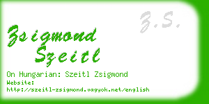 zsigmond szeitl business card